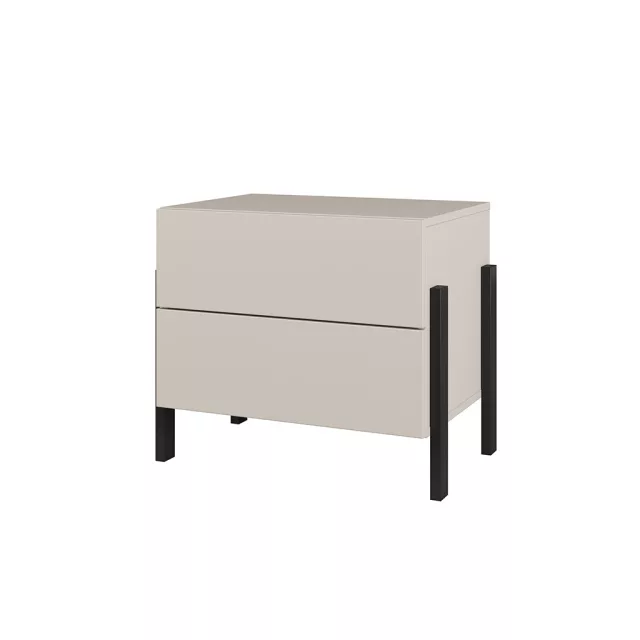 Jukon S két fiókos éjjeliszekrény (24KSND22) - kasmír