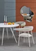 ARAMIS - Kerek asztal (120 cm) terrazzo minta/fehér