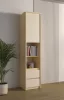Terra egy ajtós két fiókos könyvespolc (24LBON84) - lindberg tölgy/ sandy beige