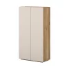 Criss két ajtós cipősszekrény (24MKOM42) - mauvella tölgy/kasmír