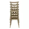 Rakásolható szék, szürkésbarna, SAVITA