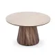 DIAVOLA kerek dohányzóasztal - travertin / dió