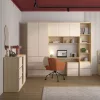 Terra két ajtós, három fiókos gardrób (24LBON68) - lindberg tölgy/sandy beige
