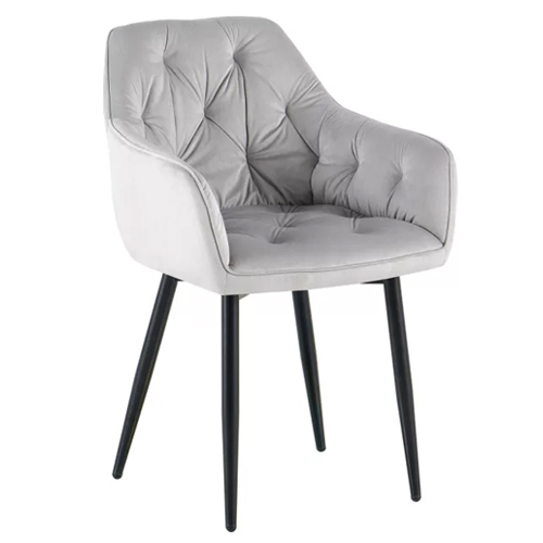 Dizájnos fotel, sötétszürke Velvet szövet, FEDRIS 2 NEW