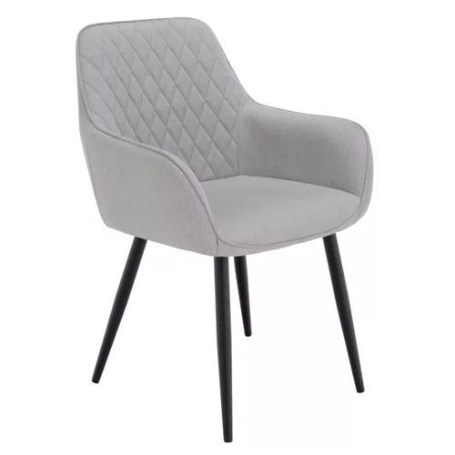Design fotel, világosszürke/fekete, OSKOR