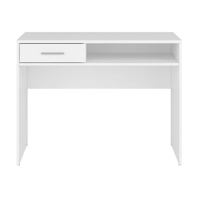 NEPO PLUS egy fiókos íróasztal - fehér (BIU1S)