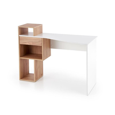 CONTI - Konzolasztal/íróasztal - (Aranytölgy-fehér)