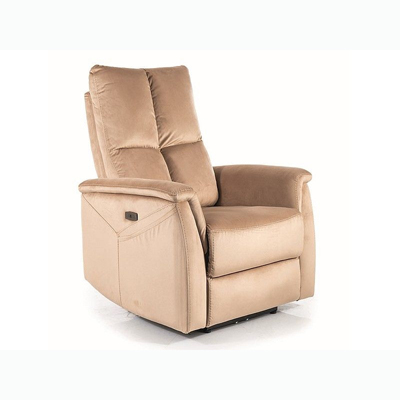 NEPTUN M - Relax fotel (masszásfunkció, fűthető) bézs