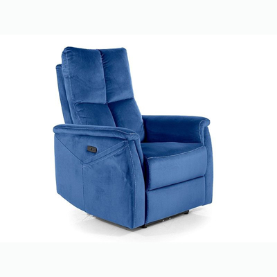NEPTUN M - Relax fotel (masszásfunkció, fűthető) sötétkék