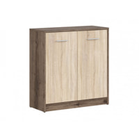 NEPO PLUS két ajtós komód - monastery tölgy/sonoma tölgy (KOM2D)