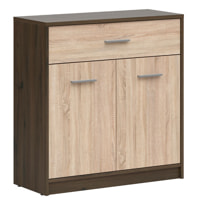 BRW NEPO PLUS két ajtós/egy fiókos komód - nemes tölgy/sonoma (KOM2D1S)