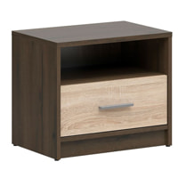 BRW NEPO PLUS éjjeli szekrény - nemes tölgy/sonoma (KOM1S)