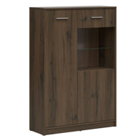 BRW NEPO PLUS vitrines szekrény - nemes tölgy (REG1D1W/90)