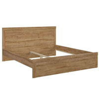 BRW HOLTEN franciaágy keret - LOZ/180 - waterford tölgy