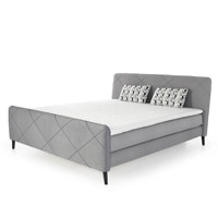 EMIA 180 - Boxspring ágy (világosszürke)