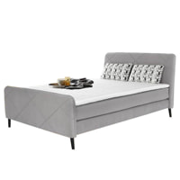 EMIA 140 - Boxspring ágy (világosszürke)
