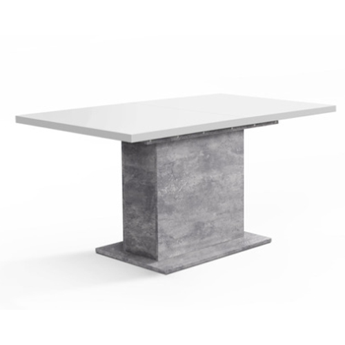 Est42 asztal - világos szürke/fehér (160 - 200 cm)