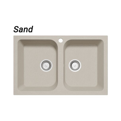 Celine 2B gránit mosogatótálca GranMaster - Sand