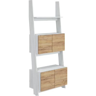 RACK RAC-08 könyvespolc 80- (2D) CRAFT fehér/CRAFT arany