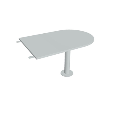 HOBIS Cross CP 1200 3 Asztalhosszabbító elem, íves 120*80 cm - szürke