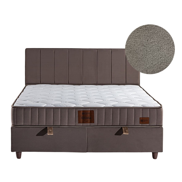 KAMILLA boxspring ágy - 180 x 200 cm - barna