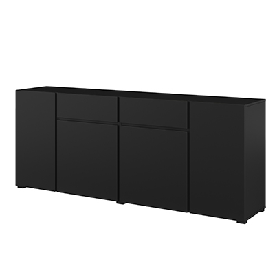 Asymetric komód (24W3OA47) - onix fekete